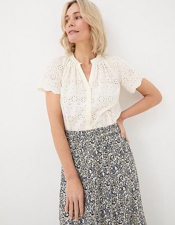 Willow Broderie Blouse by FATFACE