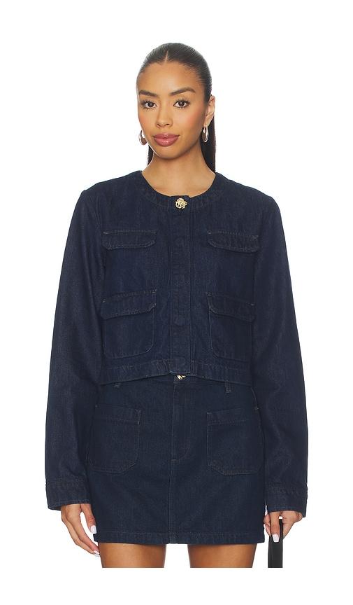 Favorite Daughter Denim Emily Jacket in Blue by FAVORITE DAUGHTER