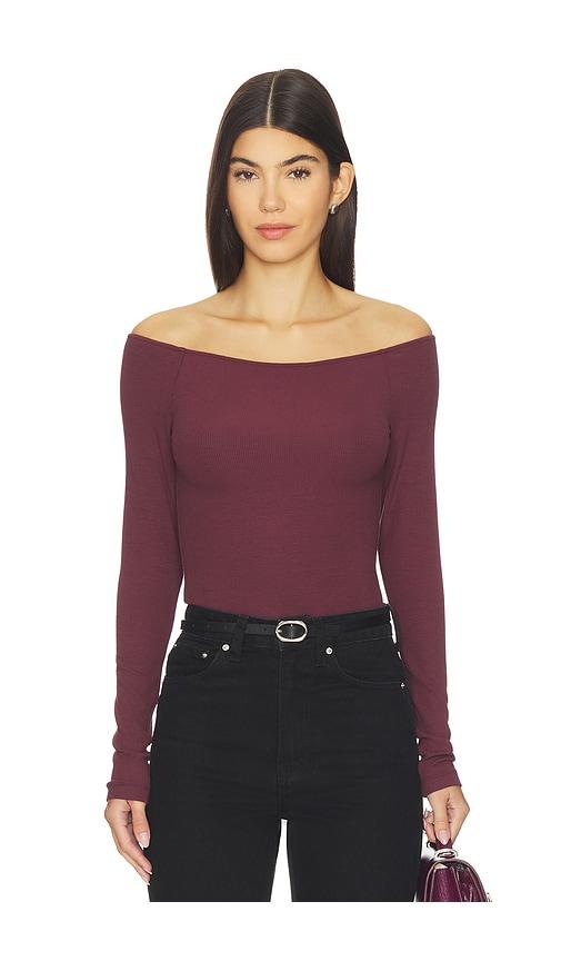 Favorite Daughter Sara Top in Burgundy by FAVORITE DAUGHTER