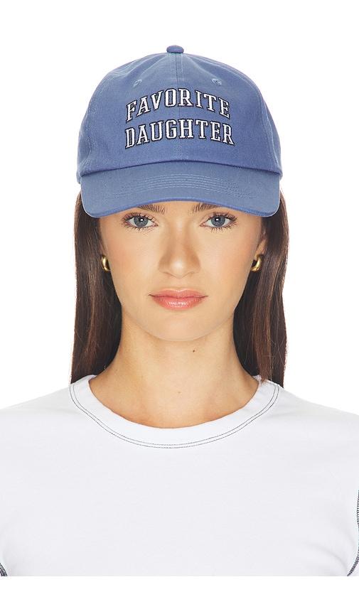 Favorite Daughter The Collegiate Logo Baseball Cap in Blue by FAVORITE DAUGHTER