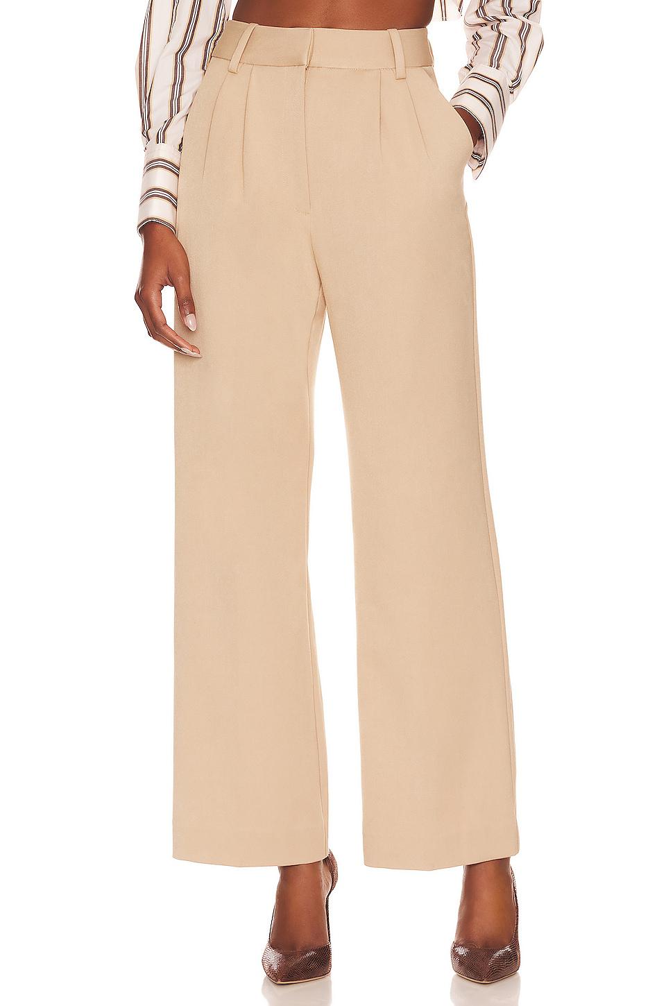 Favorite Daughter The Favorite Pant Petite in Beige by FAVORITE DAUGHTER