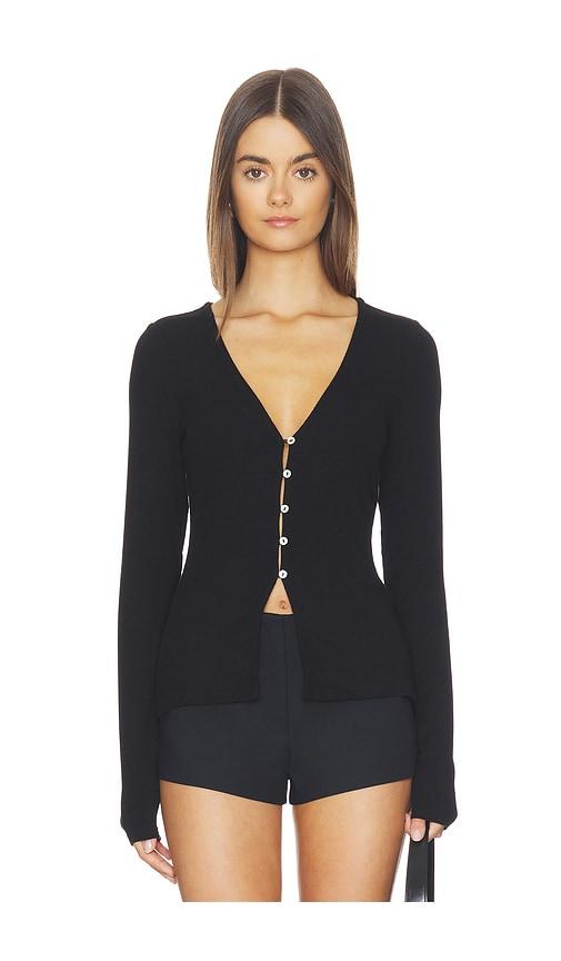 Favorite Daughter The Good Luck Long Sleeve Top in Black by FAVORITE DAUGHTER