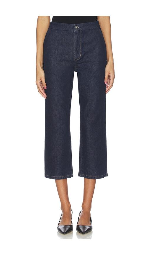 Favorite Daughter The Jade Capri Trouser in Blue by FAVORITE DAUGHTER