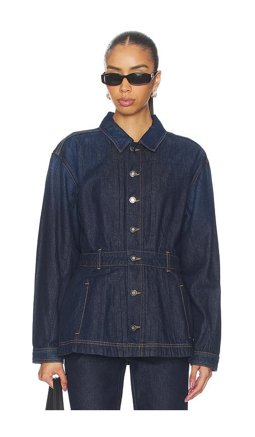 Favorite Daughter The Jade Jacket in Blue by FAVORITE DAUGHTER