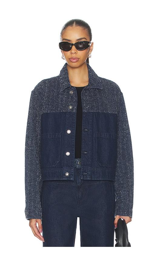 Favorite Daughter The Leave An Impression Jacket in Blue by FAVORITE DAUGHTER
