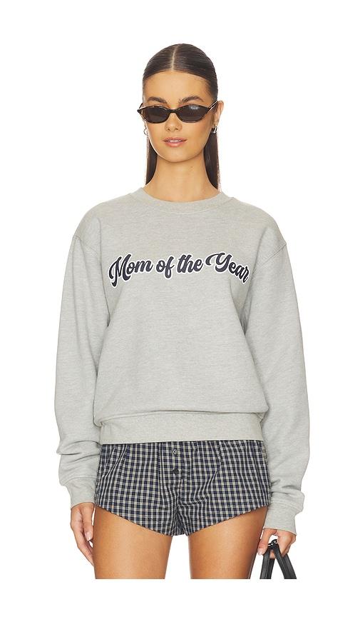Favorite Daughter The Mom Of The Year Varsity Sweatshirt in Grey by FAVORITE DAUGHTER