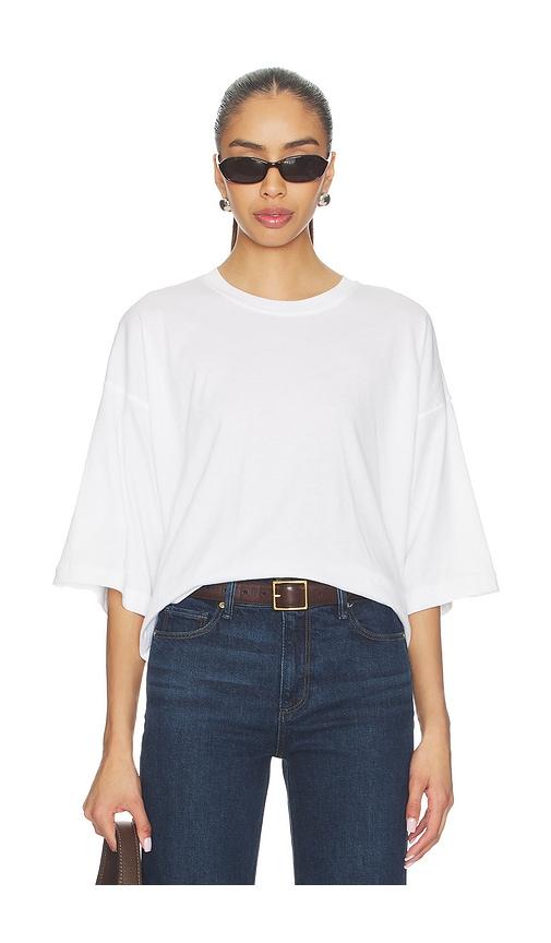 Favorite Daughter The Over It Tee in White by FAVORITE DAUGHTER