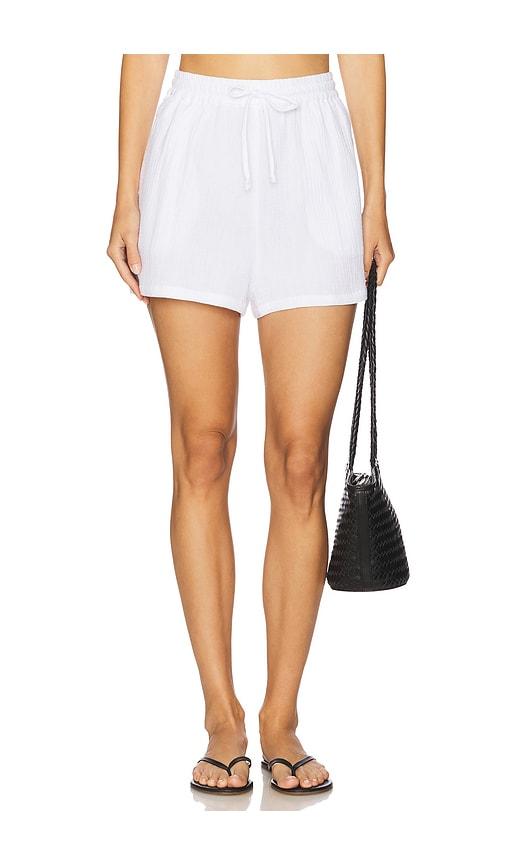 Favorite Daughter The Slip It On Short in White by FAVORITE DAUGHTER