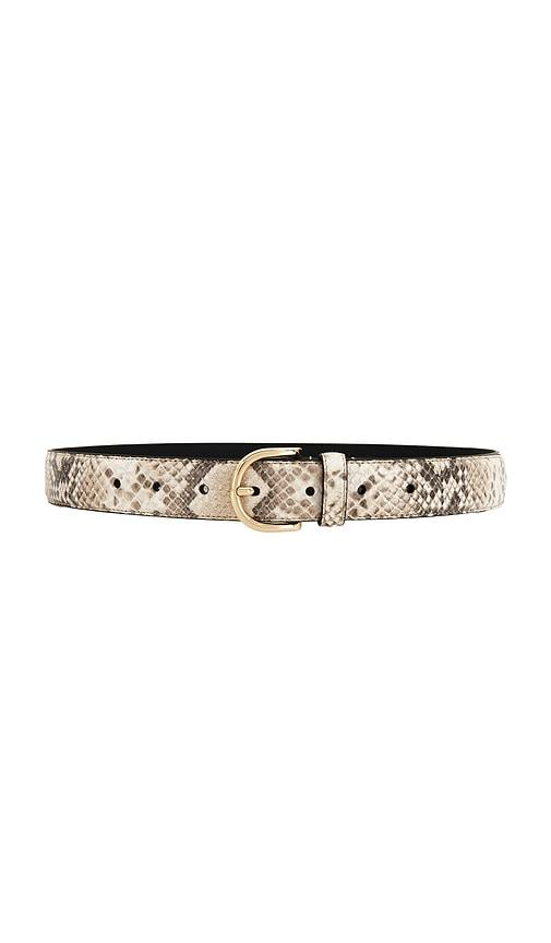 Favorite Daughter The Snake Print Juni Belt in Neutral by FAVORITE DAUGHTER