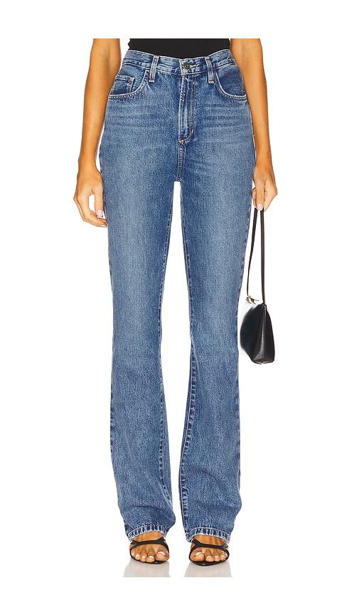 Favorite Daughter The Valentina Boot Super High Rise Jeans in Blue by FAVORITE DAUGHTER