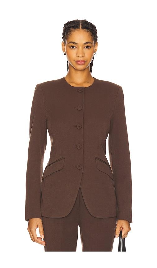 Favorite Daughter Victoria Jacket in Brown by FAVORITE DAUGHTER