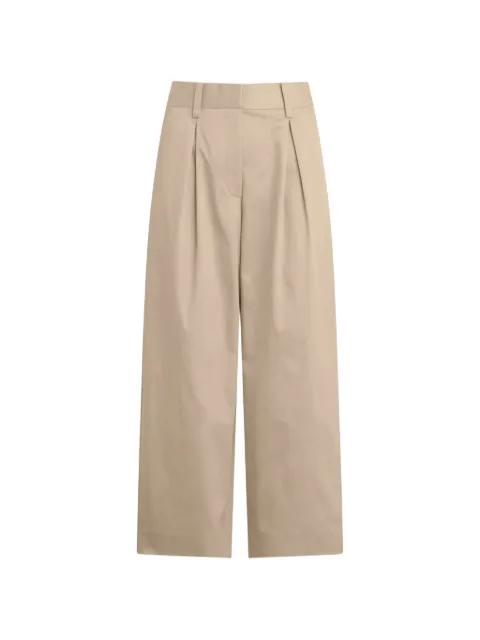 London pleat-detail trousers by FAVORITE DAUGHTER