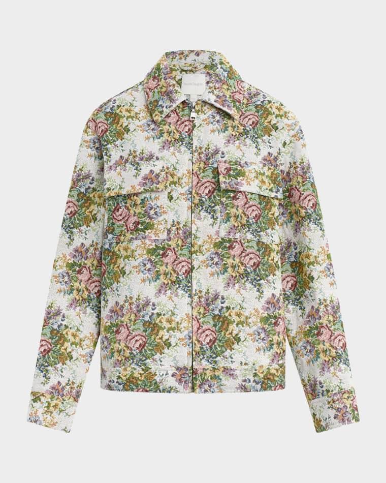 The Birdie Floral Jacquard Jacket by FAVORITE DAUGHTER