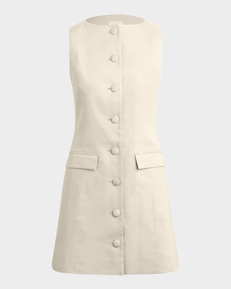 The Cece Linen-Blend Mini Dress by FAVORITE DAUGHTER