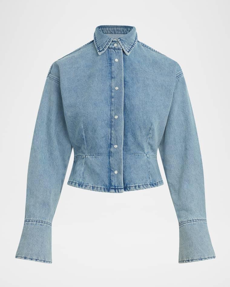The Eyes on Me Denim Shirt by FAVORITE DAUGHTER