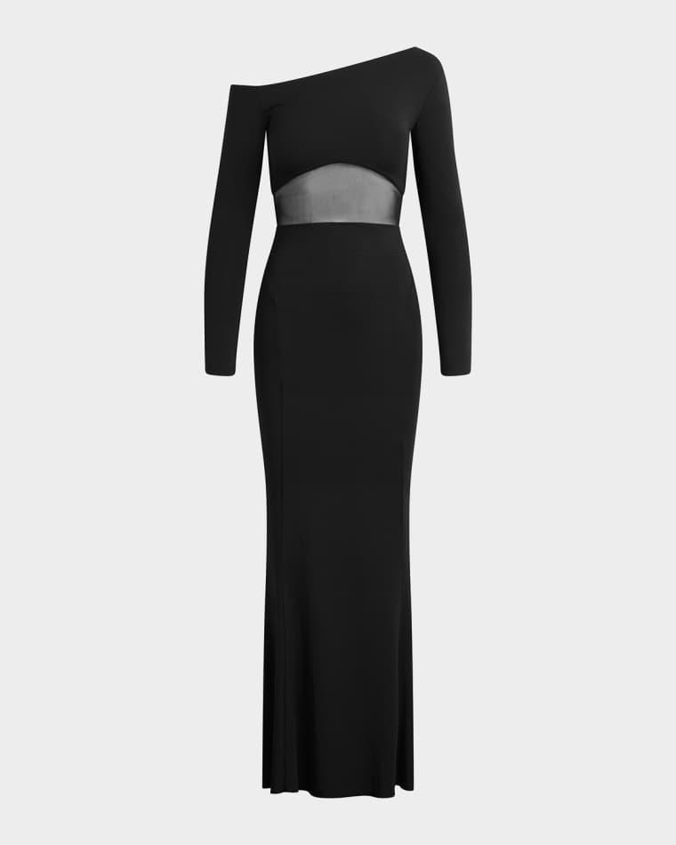 The Hold Me Asymmetric Maxi Dress by FAVORITE DAUGHTER
