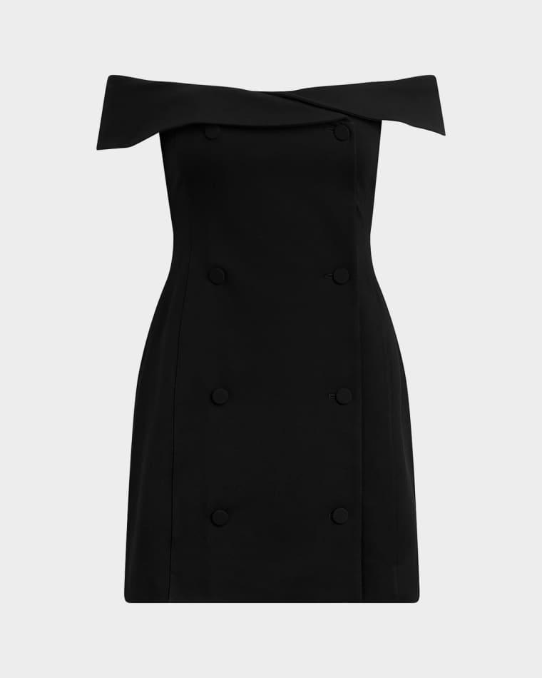 The Payback Off-Shoulder Mini Dress by FAVORITE DAUGHTER