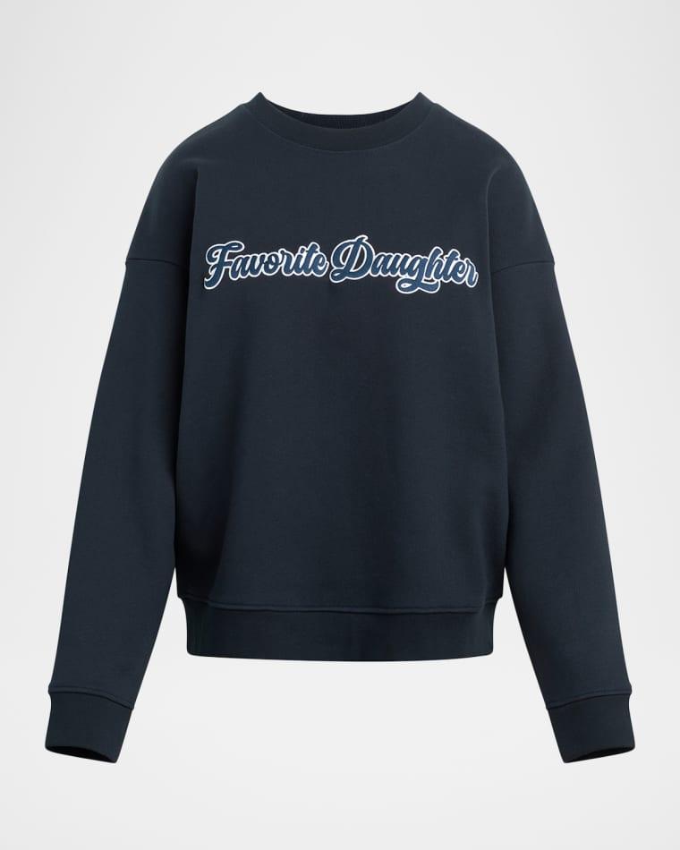 The Varsity Embroidered Sweatshirt by FAVORITE DAUGHTER