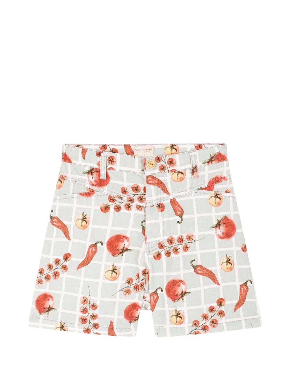 Piadina printed shorts by FAVORITE PEOPLE