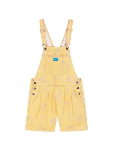 adjustable straps lemon-print playsuits by FAVORITE PEOPLE