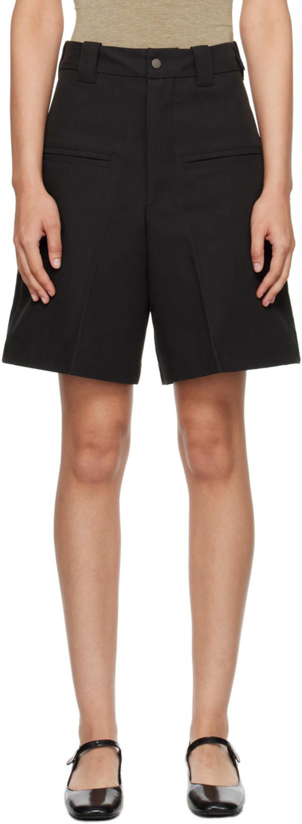 Black Casual Shorts by FAX COPY EXPRESS