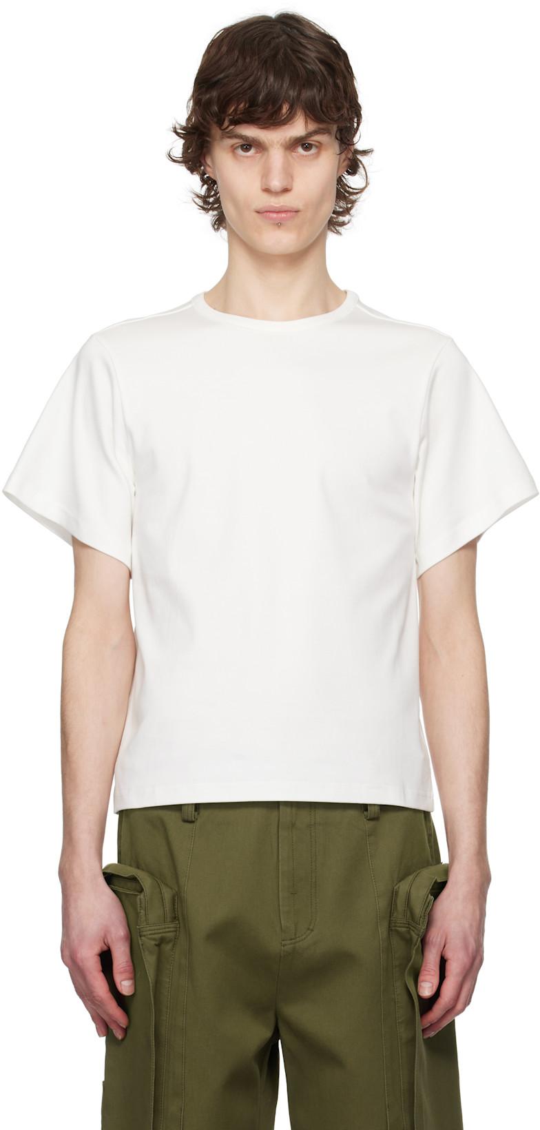White 'The Easy' T-shirt by FAX COPY EXPRESS