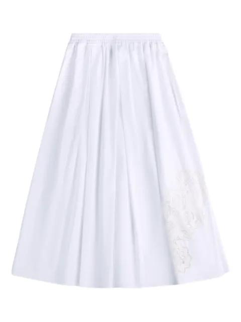 A-line lace midi skirt by FAY