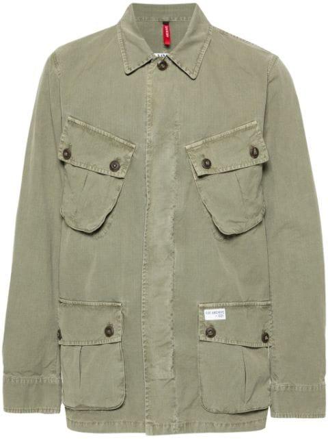 Jungle cotton shirt jacket by FAY