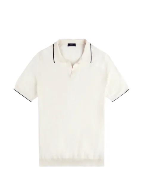 V-neck piping T-shirt by FAY
