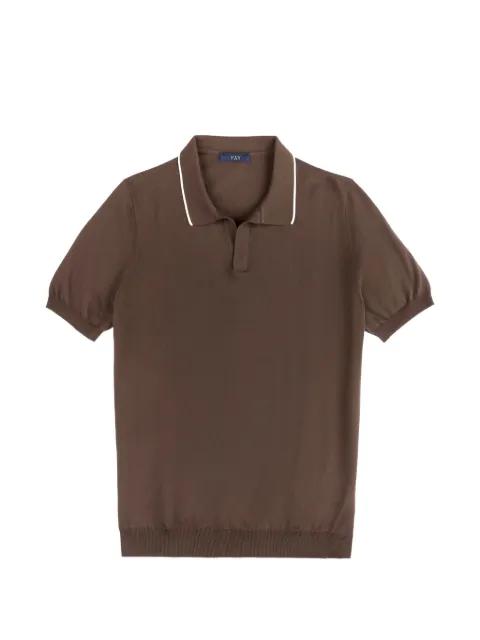 V-neck piping T-shirt by FAY