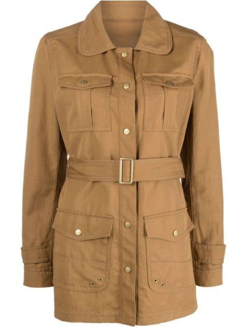 belted fitted jacket by FAY