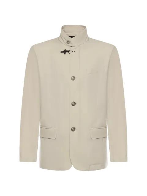 button-fastening jacket by FAY