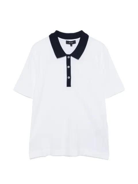 buttoned collar polo by FAY