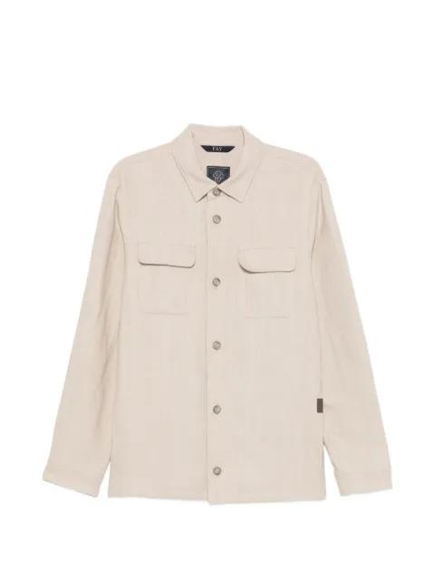 buttoned pocket overshirt by FAY