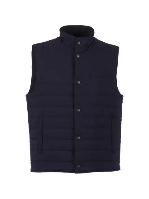 buttoned quilted travel vest by FAY