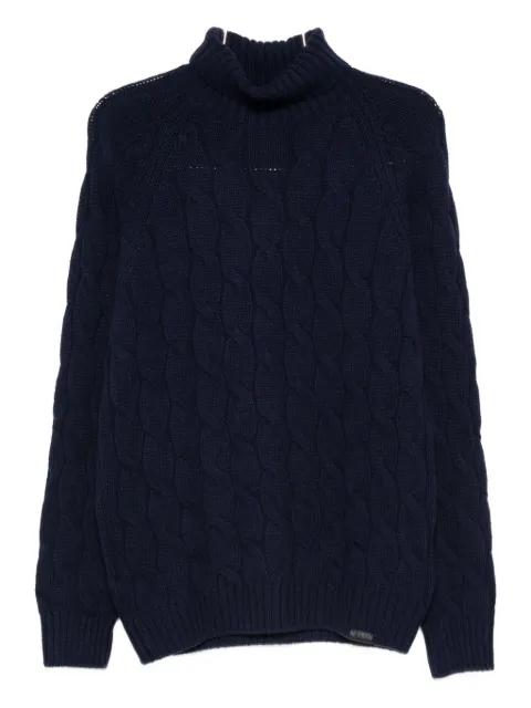 cable-knit turtleneck sweater by FAY