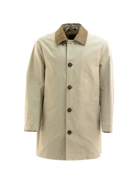 contrasting-collar raincoat by FAY