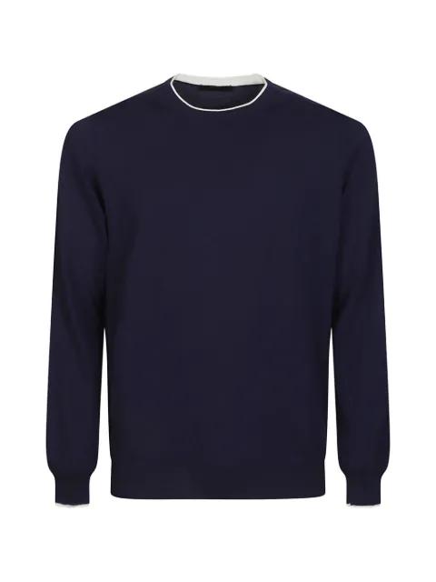 crew-neck long-sleeve sweater by FAY