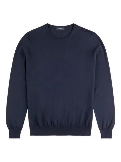 crew-neck long-sleeves sweater by FAY
