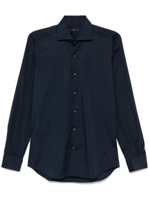 cutaway-collar shirt by FAY