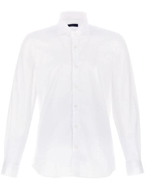 cutaway collar stretch-cotton shirt by FAY