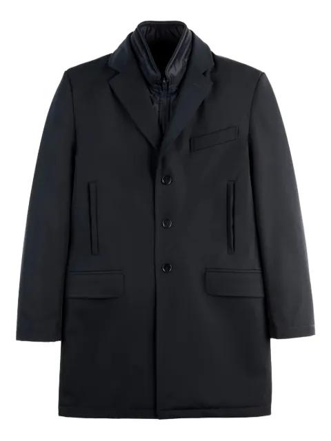 detachable-gilet single-breasted coat by FAY