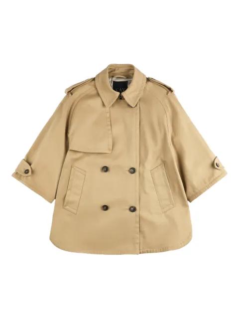 double-breasted trench jacket by FAY