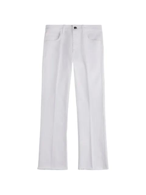 flared cotton jeans by FAY