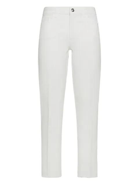 frayed-hem trousers by FAY