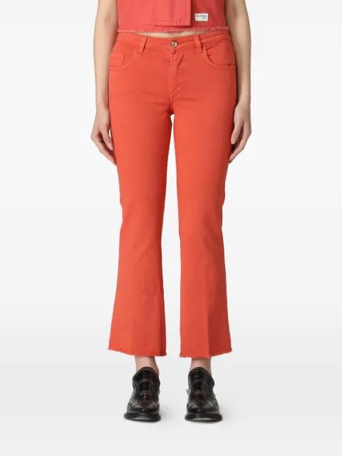 fringed flared trousers by FAY
