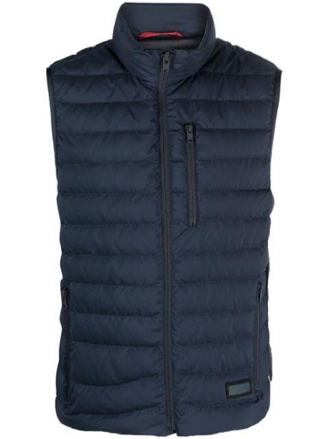 high-neck padded gilet by FAY