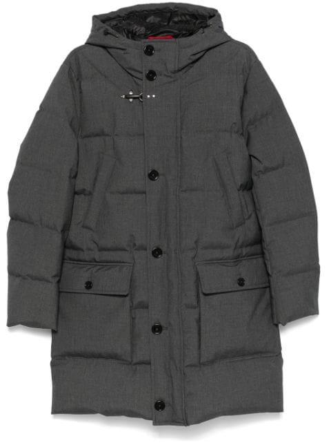 hoodied down parka by FAY