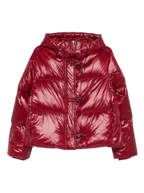hoodied puffer jacket by FAY
