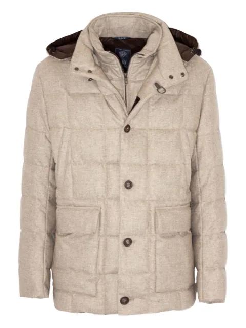 hoodied quilted jacket by FAY